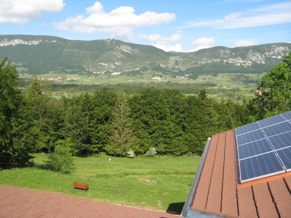 vue du toit la Ferme