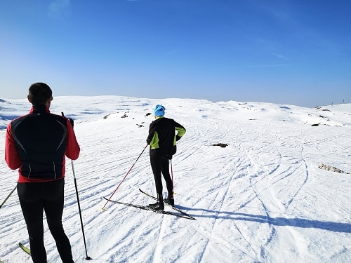 Ski de fond skating hors piste sur plateau Vercors